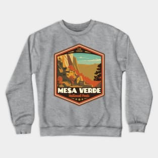 Mesa Verde National Park Vintage WPA Style National Parks Art Crewneck Sweatshirt